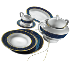 COBALT ROYAL 24 PCS DINNER SET FOR 6 PPL