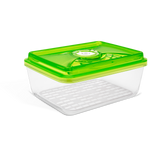 VACSY® GLASS CONTAINER 26 X 20 X H. 9.5 CM, 3.8 L