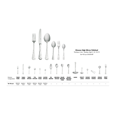 KIMONO HIGH MIRROR POLISHED 36-PIECE CUTLERY SET