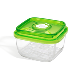 GLASS CONTAINER 19 X 19 X 9.5 CM