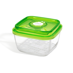 GLASS CONTAINER 19 X 19 X 9.5 CM