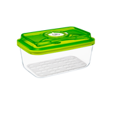 VACSY® GLASS CONTAINER 12 X 20 X H. 8 CM, 1.5 L