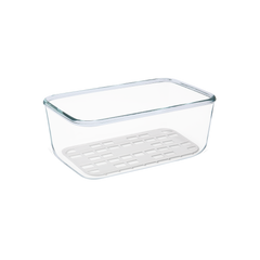 VACSY® GLASS CONTAINER 12 X 20 X H. 8 CM, 1.5 L