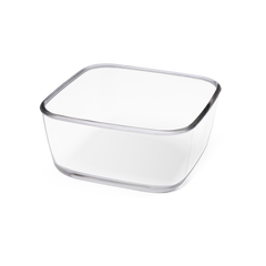 GLASS CONTAINER 22 X 22 X 10.5 CM, 3.6 L