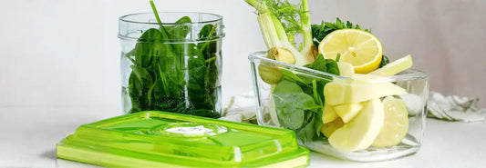 VacSy vacuum food containers for meal prep with cooked meals portioned for the fridge in a New Zealand kitchen